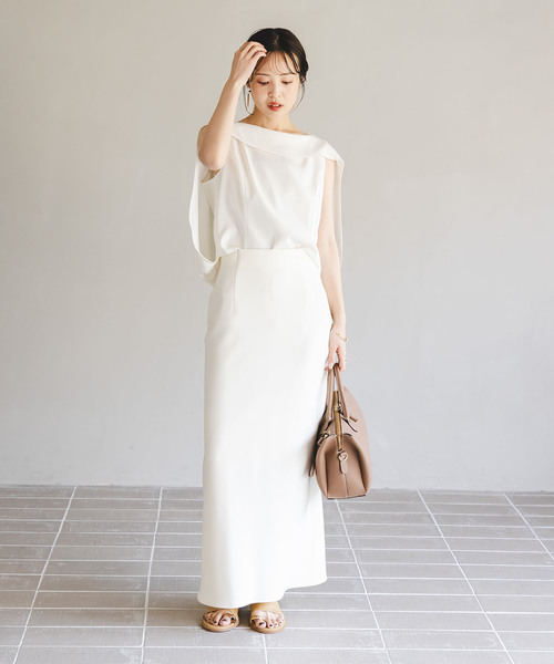 【NOBLE×L’AUBE BLANC】バルーンケープブラウス ノーブル NOBLE 【NOBLE×L'AUBE BLANC】バルーンケープブラウス