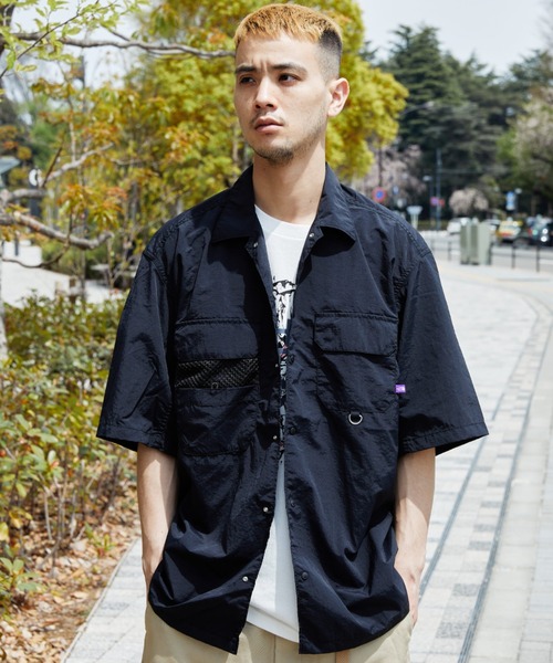 THE NORTH FACE purple label 半袖シャツ M サイズ THE NORTH FACE PURPLE LABEL 「THE LABEL」 半袖シャツ M