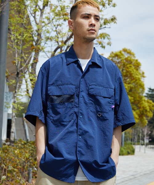 THE NORTH FACE purple label 半袖シャツ M サイズ THE NORTH FACE PURPLE LABEL 「THE LABEL」 半袖シャツ M