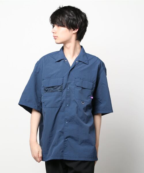 THE NORTH FACE PURPLE LABEL 半袖シャツ XL THE NORTH FACE PURPLE LABEL 「THE LABEL」 半袖シャツ M