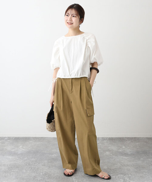 「SLOBE IENA」 カーゴパンツ 36 ホワイト レディース