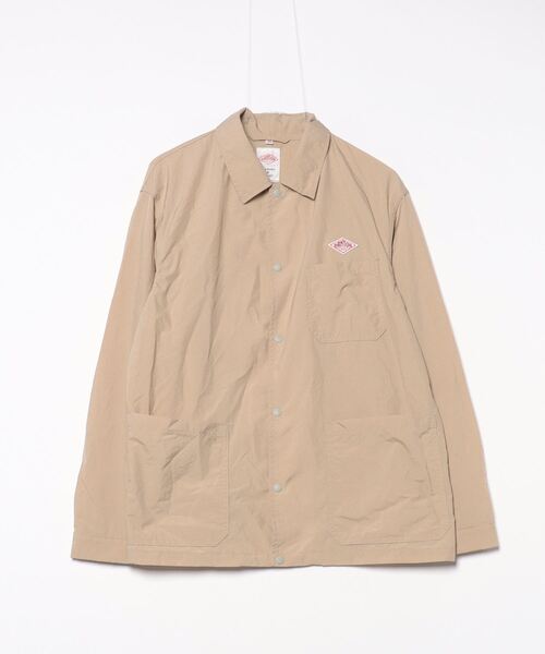 DANTON ダントン メンズ　モッサー丸襟ジャケット 40 ベージュ 美品 DANTON ダントン メンズ モッサー丸襟ジャケット 40 ベージュ 美