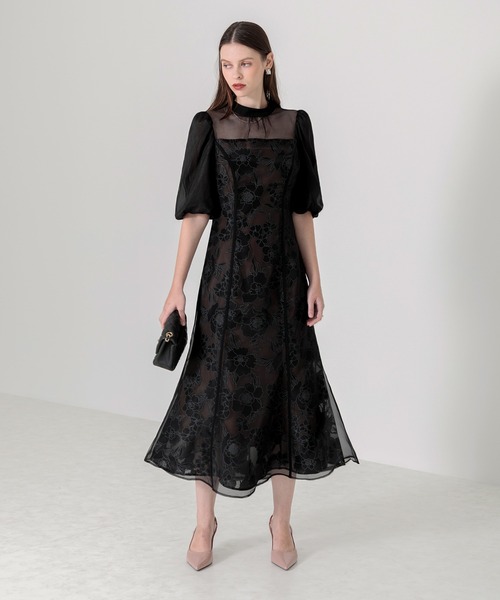 Leja 半袖ロングワンピース レディース Leja 「Leja」 半袖ワンピース SMALL ブルー レディース : ZOZOTOWN