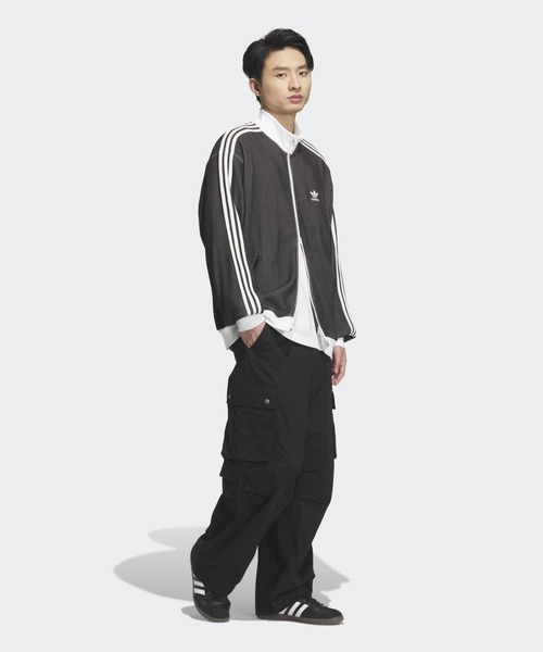 貴重☆日本製☆DESCENTE正規品☆アディダス★トップス★ジャージ★Oサイズ adidas ジャージ ニット トラックトップ（ジャージ