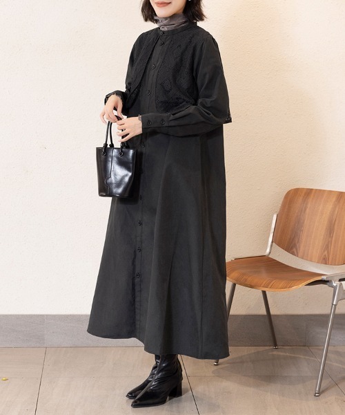 ワンピース バンドカラーワンピース | ブランド登録なし | 23