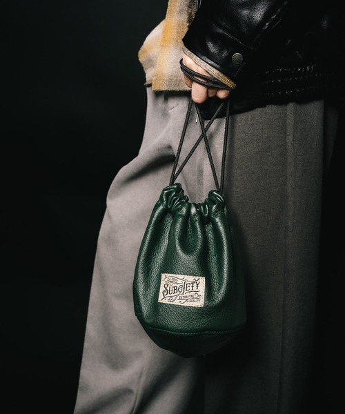 Subciety（サブサエティ） ハンドバッグ Leather effects bag