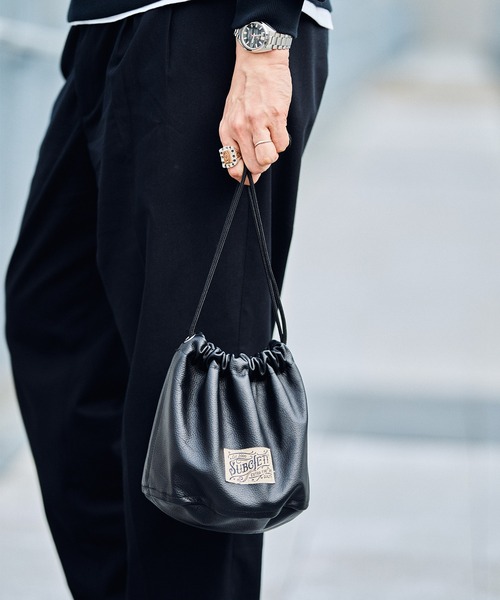 Subciety（サブサエティ） ハンドバッグ Leather effects bag