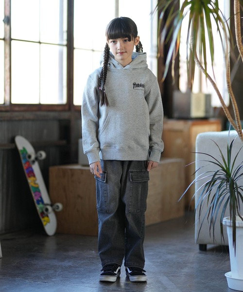 THRASHER（スラッシャー） パーカー Frame Sk8 Goat Paka キッズ