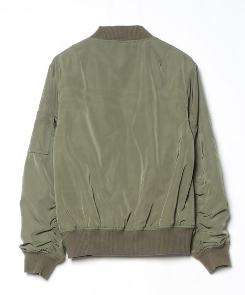 「B:MING by BEAMS」 ジップアップブルゾン M グリーン レディース_画像2