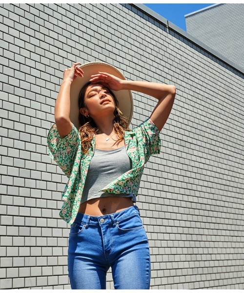 「anap mimpi」 半袖シャツ FREE グリーン レディース_画像5