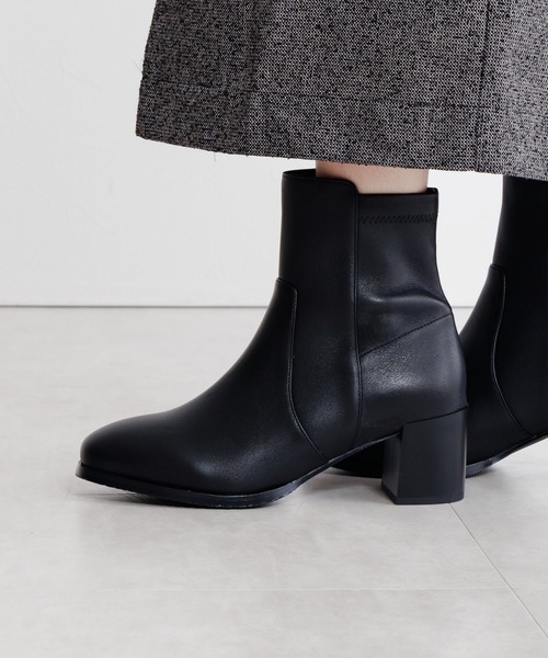 HIMIKO ブーツ 「HIMIKO」チャンキーヒールストレッチブーツ/ 651423