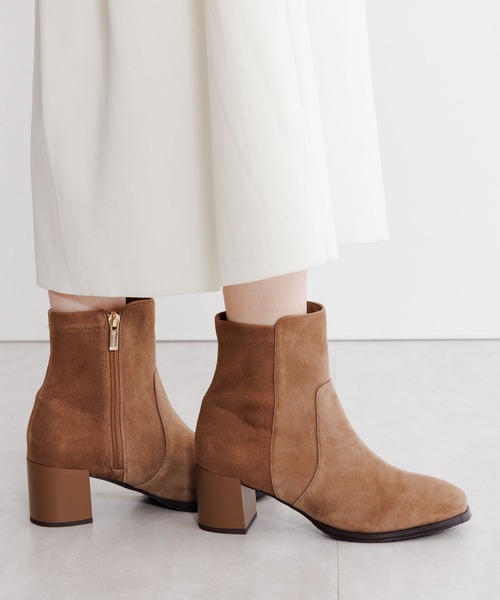 HIMIKO ブーツ 「HIMIKO」チャンキーヒールストレッチブーツ/ 651423