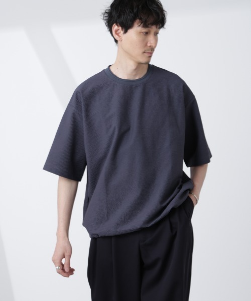 NANO universe（ナノ・ユニバース） 半袖Tシャツ L グレー メンズ