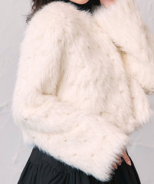 RUIRUE BOUTIQUE（ルイルエブティック） コート アウター パール