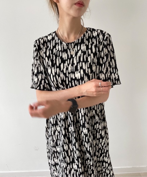 「Didot.showroom」 半袖ワンピース FREE ミント レディース_画像3