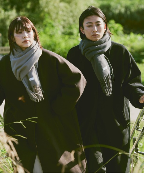 「flaner」 ステンカラーコート LARGE ブラック レディース_画像4