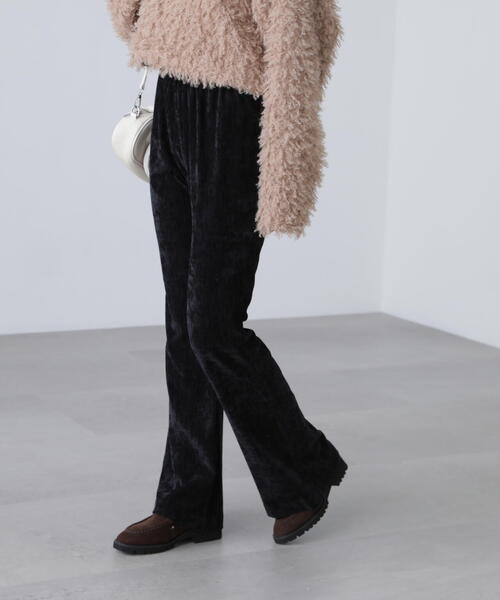 FREE'S MART（フリーズマート） パンツ ベロアフレアレギンスパンツ