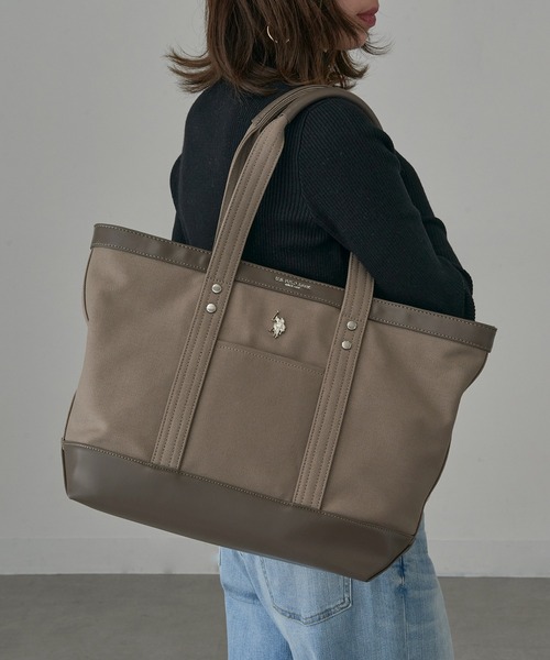 US POLO ASSN A4収納 ブラウン 2wayバッグ 8561 U.S. POLO ASSN.（ユーエスポロアッスン） トートバッグ 「U.S. POLO