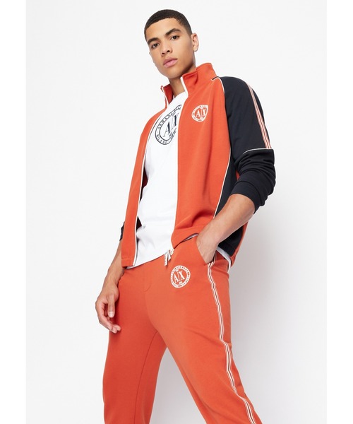 ARMANI EXCHANGE レッド スウェット上下セット 上L 下M ARMANI EXCHANGE 「ARMANI EXCHANGE」 スウェットパンツ X-LARGE