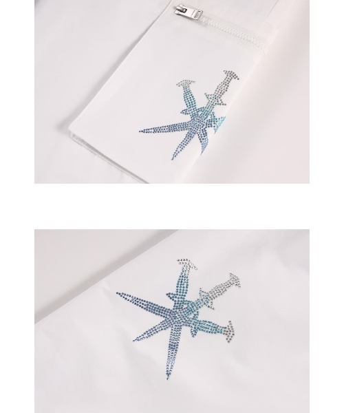 「UNKNOWN LONDON」 イージーパンツ M ホワイト メンズ_画像4