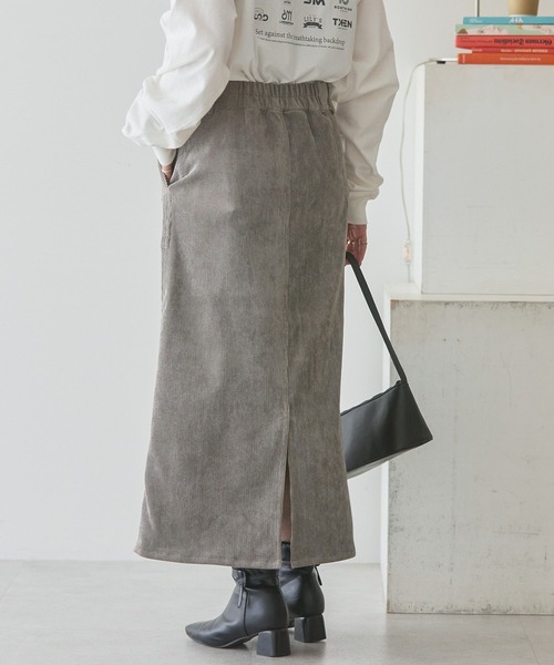 AMERICAN HOLIC スカート コーデュロイベイカータイトスカート