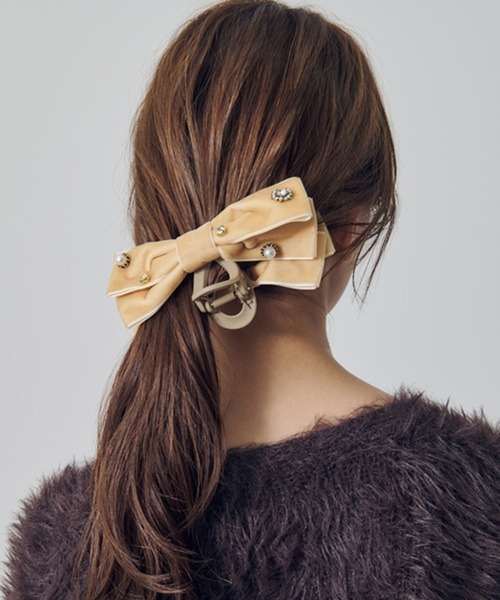 GOLDY（ゴールディ） ヘアクリップ 「GOLDY」デコラティブ ベロア