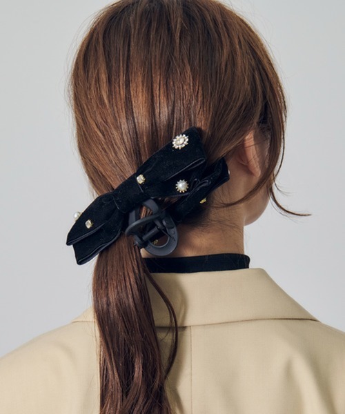 GOLDY（ゴールディ） ヘアクリップ 「GOLDY」デコラティブ ベロア