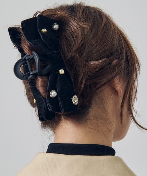 GOLDY（ゴールディ） ヘアクリップ 「GOLDY」デコラティブ ベロア