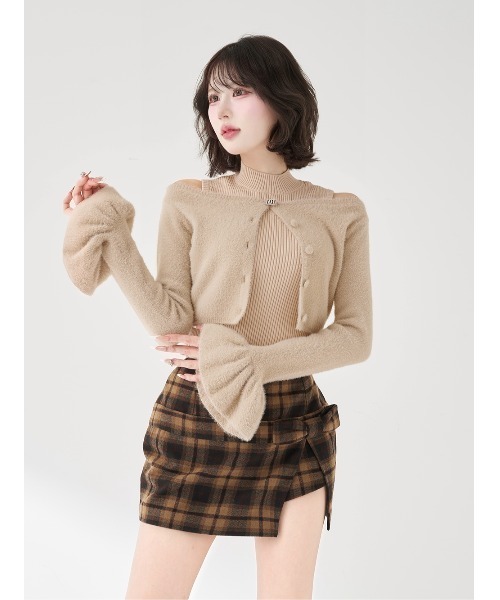 Darich アンサンブルシャギーニットトップス アイボリー ダーリッチ Darich アンサンブルシャギーニットトップス （アイボリー