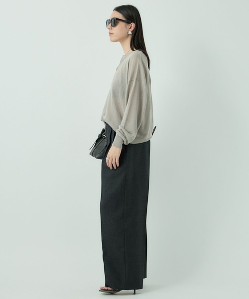 「Chaos」 長袖ニット FREE ネイビー レディース_画像5