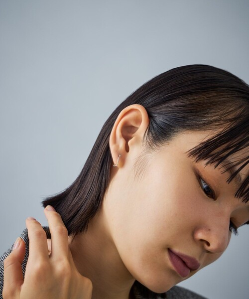 Jouete（ジュエッテ） ピアス K10WG フープピアス ツイスト レディース