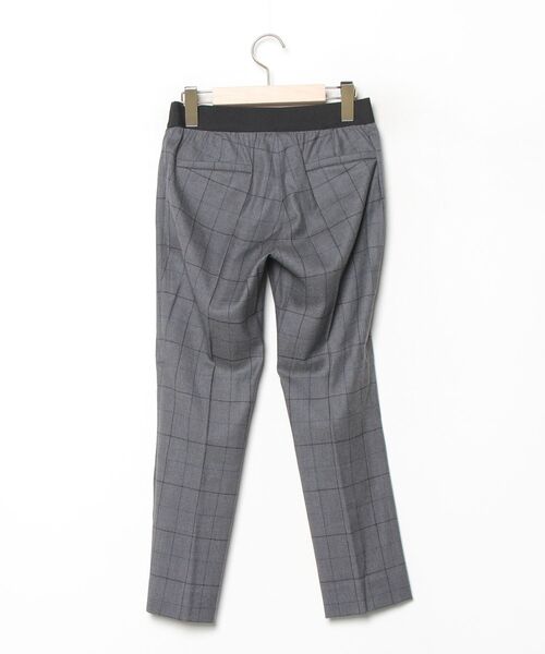 「M.Fil」 チェック柄イージーパンツ 36 グレー レディース_画像2