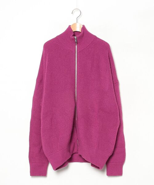 MAISON SPECIAL（メゾンスペシャル） 長袖ニット 1 パープル メンズ