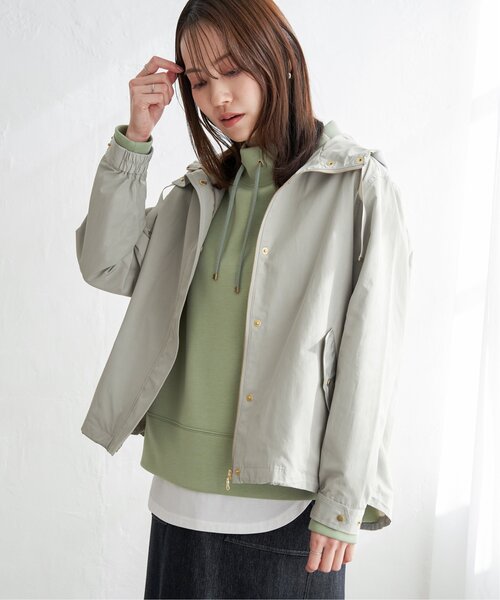 「ikka」 マウンテンパーカー M オフホワイト レディース_画像8