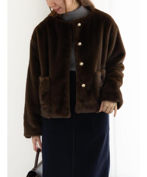 Te chichi（テチチ） ジャケット ノーカラージャケット グラデーション