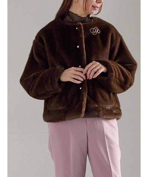 Te chichi（テチチ） ジャケット ノーカラージャケット グラデーション