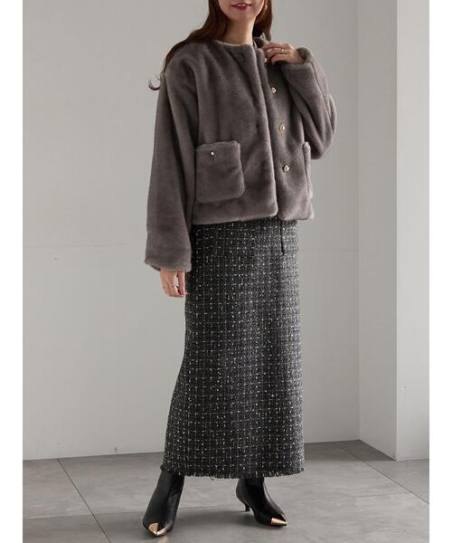 Te chichi（テチチ） ジャケット ノーカラージャケット グラデーション