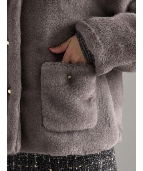 Te chichi（テチチ） ジャケット ノーカラージャケット グラデーション