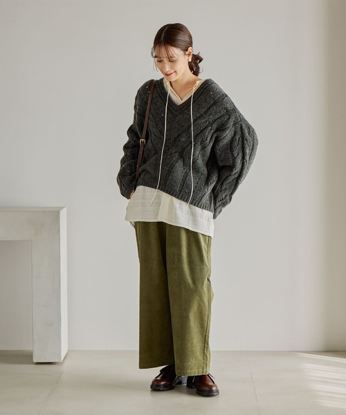 studio CLIP（スタディオクリップ） ニット セーター 3ゲージVネック