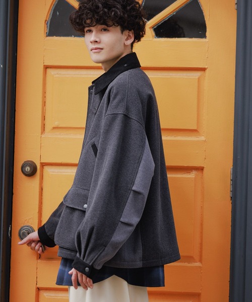 niko and…（ニコアンド） ブルゾン MEDIUM チャコール メンズ