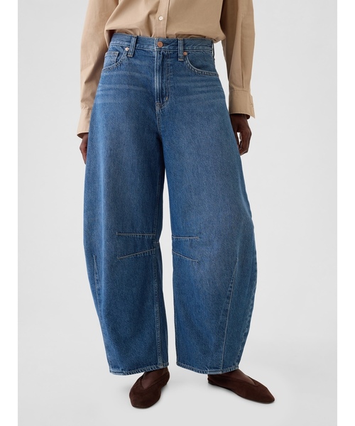 「GAP」 デニムパンツ 25 インディゴブルー レディース_画像2