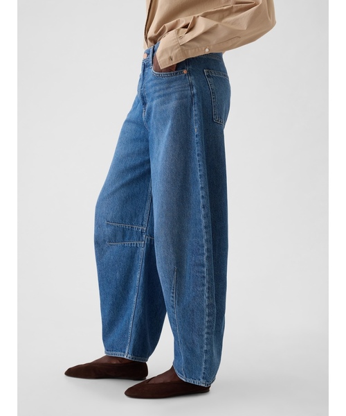 「GAP」 デニムパンツ 25 インディゴブルー レディース_画像3