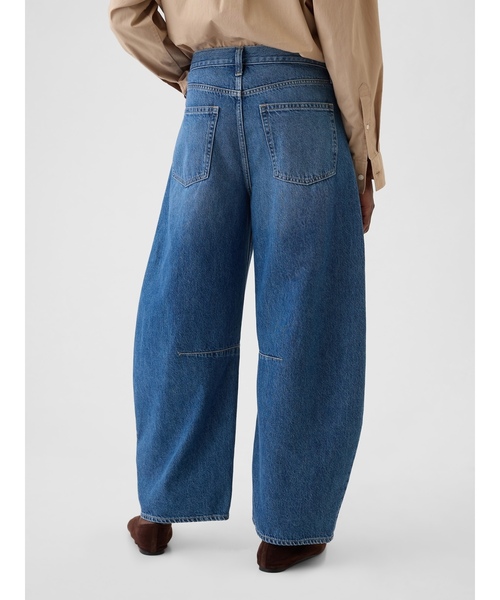 「GAP」 デニムパンツ 25 インディゴブルー レディース_画像4