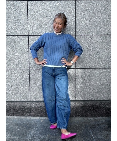 「GAP」 デニムパンツ 25 インディゴブルー レディース_画像6