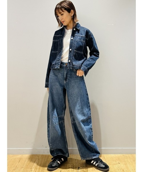 「GAP」 デニムパンツ 25 インディゴブルー レディース_画像8