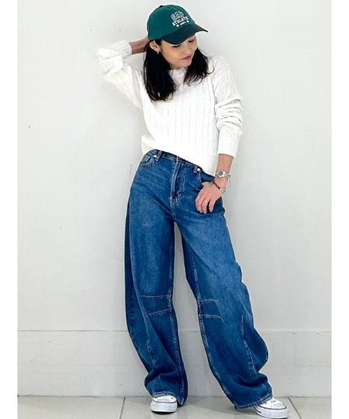 「GAP」 デニムパンツ 25 インディゴブルー レディース_画像9