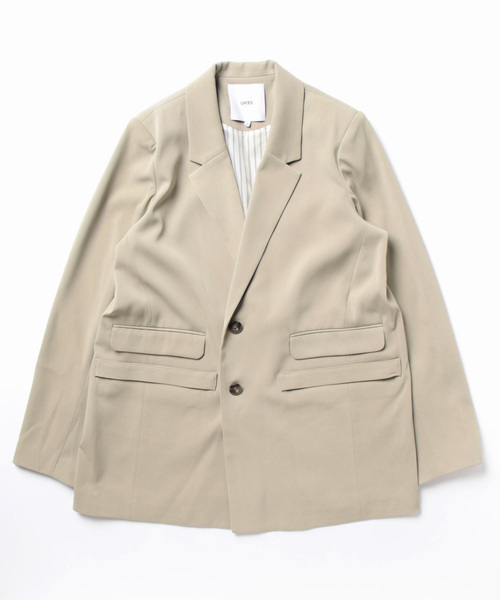 UN3D.（アンスリード） テーラードジャケット 38 カーキ レディース