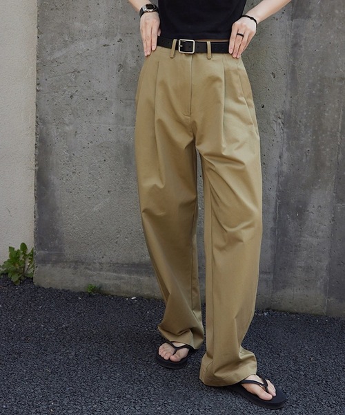 ANOTHER S」 「moment」チノパンツ M ベージュ レディース : ZOZOTOWN