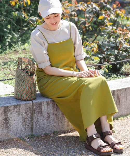 「UR Lab.」 キャミソールワンピース FREE ブラック レディース_画像3