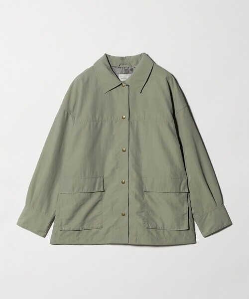 希少 ヘッドポータープラス ダック カバーオール ジャケット カーキ FREAK'S STORE/ビッグシルエット コーデュロイ切り替え ダック